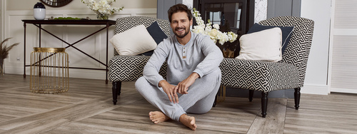 Súprava Leader Tracksuit dlhá. rukáv, dĺžka. nohavice Talianska móda - melange