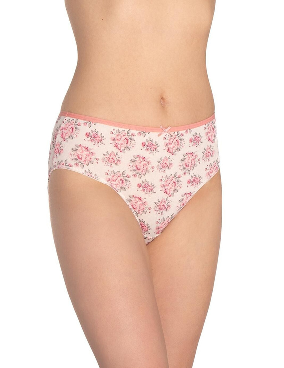 L-122BI-62 Dámske nohavičky Lama 3-pack, bavlna, klasický strih šedá ecru bordová