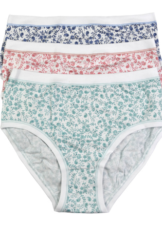 3363 MIDI-5H100 Cotonella MIDI 3-pack nohavičky - bavlnené, stredne pohodlné na každodenné nosenie