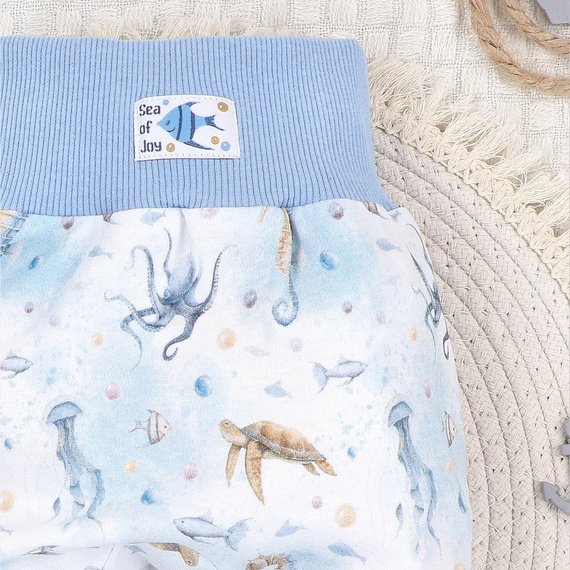 ABN-5456 Sea Of Joy Nini detské poltopánky - organická bavlna, elastický pás