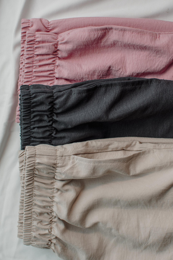 Maeve 875 De Lafense dámske pyžamové nohavice - dlhé, hladké, s vreckami - pieskové