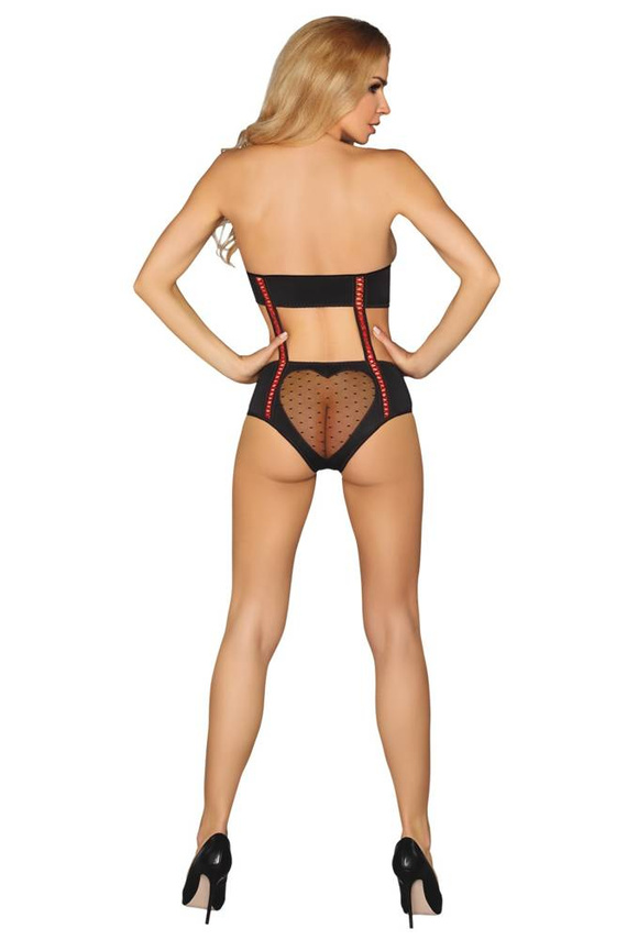 Reiko LC 8083 LivCo Corsetti Módne dámske body čierne