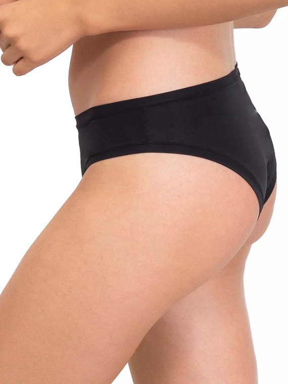 1555 Fantastické nohavičky - bezšvové, mikrovlákno, klasický strih Sielei black