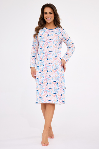 770/456 Hannah Cornette - dámska nočná košeľa, bavlna, dlhý rukáv