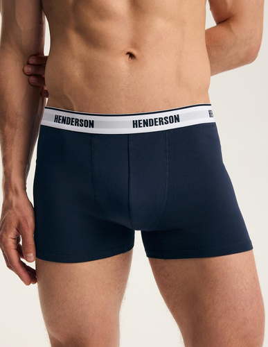 Pánske boxerky Henderson 45476 Free 2-pak bavlnené so širokou gumou a logom