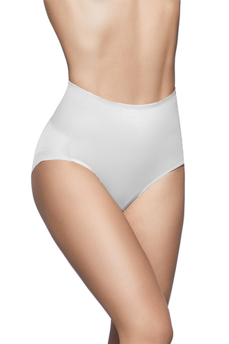 Figi modelujúce Selene Control 901 biele s vysokým pásom, vyhladzujúce