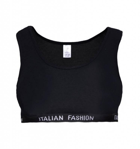 Nikola Dievčenská podprsenka so širokými ramienkami Italian Fashion - čierna