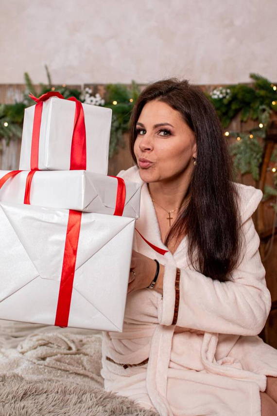 717 Dámsky krátky župan Serena - ecru