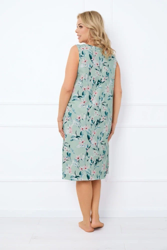 Nočná košeľa Alwea, široké ramienka Talianska móda - zelená