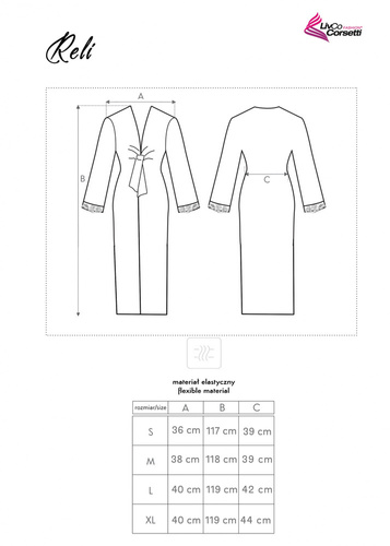 Reli LC 90027 Dámsky župan LivCo Corsetti