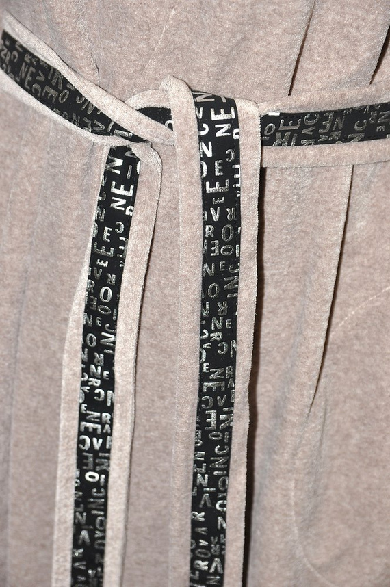 497 Macarena Dámsky krátky župan Forex - béžový melanž